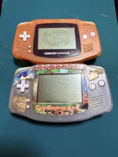 ゲームボーイアドバンス - ジャンク　ゲームボーイアドバンス 2台　GBA ジャンク】ゲームボーイアドバンス 本体2台 通信ケーブル1本
