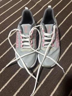 FILA トレーニングシューズ グレー/ピンク　23.0美品