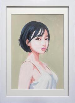 アクリル画「眼差し」