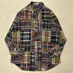 美品 定番 21SS ポロラルフローレン パッチワークインディアンマドラス BD