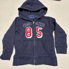 TOMMY HILFIGER フード付きトレーナー ネイビー110サイズ