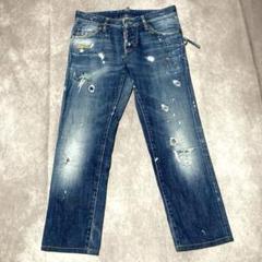ディースクエアード　DSQUARED2 (44) ダメージジーンズ　ペイント加工