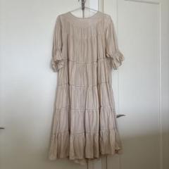マーレット　パラディス　ワンピース　ベージュ　高級綿 マーレット パラディス ワンピース ベージュ 高級綿 - メルカリ