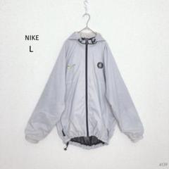 NIKE| インテルナイロンマウンテンジャケット【L】フード Y2Kテック 灰色