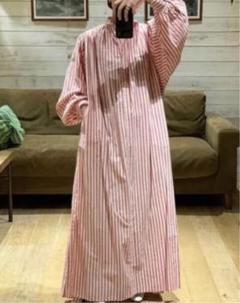 大人気即完カラー【美品】テン×ロンハーマン　カフタンドレス　マキシ丈　ストライプ Ron Herman - ❤︎新品❤︎大人気❤︎TEN × Ron Herman テン