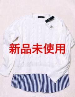 新品タグ付き定価25,300円　Ralph Laurenレイヤードケーブルニットのサムネイル