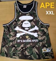 AAPE by A BATHING APE】Moonface リバーシブル タンクトップ (A