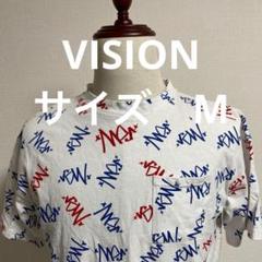 VISIONグラフィックプリント Tシャツ ホワイトM スケボー