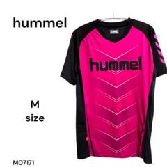 ★美品★hummel Mピンク ブラック Tシャツ ゲームシャツ バレーサッカー