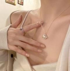 ♥️残りわずか♥️おしゃれ　ゴールド　プラネット　ネックレス　淡水　パール　海外