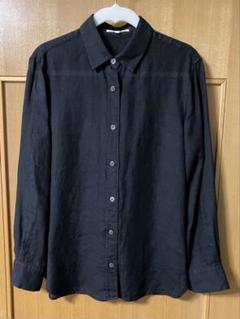 23区　LIBECO　2Wayカシュクールシャツ　ブラック　サイズ38