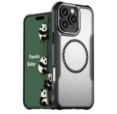iPhone 16 Pro Maxケース MagSafeに対応半透明カバーパンダ