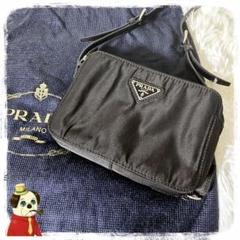 保存袋付 PRADA ナイロン レザー ミニ ショルダー バッグ ウォレット 5