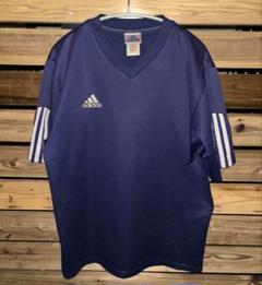 【レア 支給品】 90s adidas アディダス Vネックゲームシャツ