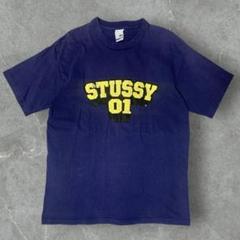 【2001年製】Stussy オールドステューシー カレッジロゴプリントTシャツ