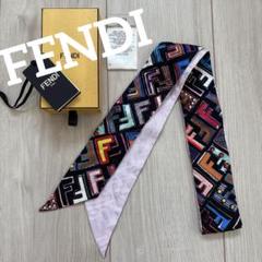 ★美品★ピーカブーモンスター　バグズアイ　スカーフ　シルク　ラッピー FENDI ラッピー スカーフ ピーカブー モンスター バグズアイ シルク