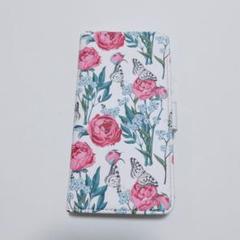 iPhone 12 / iPhone 12 Pro ケース 手帳 バラ 花