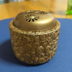 未使用 高岡銅器 香炉 三つ足 茶道具 鍛栄 美品 金属工芸