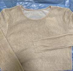Plage Flocky Mesh ロンT フロッキーメッシュ プラージュ plage】白のロンTで引き締める地味色コーデ | LEE