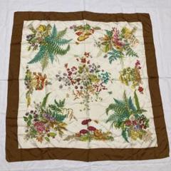 90s OLD Gucci オールド グッチ 花束プリント シルクスカーフ