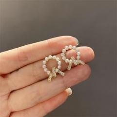 新品♡　S925　ピアス　パール　ストーン　ゴールド　アクセサリー　上品　韓国