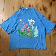 ハチドリ 鳥 植物 花 Tシャツ - メルカリ