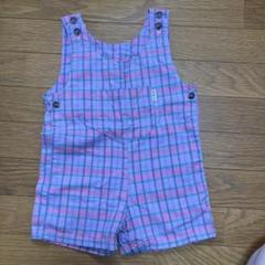 L.L.Bean チェック柄オーバーオール 12-24M