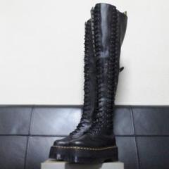 【激レア】Dr.Martens AZREYA UK3 黒 厚底 ニーハイブーツ