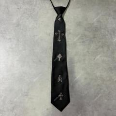 Black silk cross bijou tie 十字架 コア パンクのサムネイル