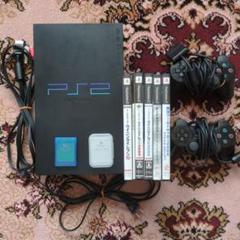 【作動チェック済】PlayStation 2 本体 + サッカーソフト5本