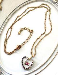 ネックレス　ドイツガラス　インタリオ　 サージカルステンレス　18kgf