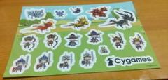 【ゲーム開発素材付き】Cygames ゲームキャラクター ステッカーセット