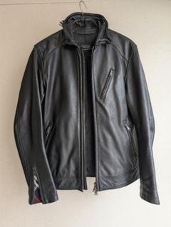 希少バーバリーブラックレーベル ライダースジャケット ラムレザー M 超希少バーバリーブラックレーベル ラムレザー ジャケット