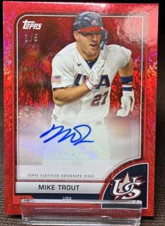 2023 Topps WBC Mike Trout Auto 1/5 サイン入り