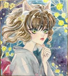 イラスト【蝋梅】 オリジナル ✦水彩