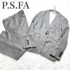 【極美品】Perfect Suit FActory パンツスーツ　ストライプ 極美品 パーフェクトスーツファクトリー パンツ スーツ