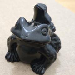 那智黒石のカエルの置物 特許第862620号
