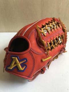 アトムズ 硬式用 グローブ 外野手用 レッドオレンジ
