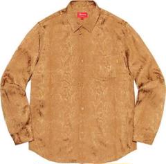 Supreme 20SS Snakeskin Jacquard Shirt