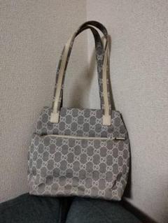 GUCCI GGパターン ショルダーバッグ グレー