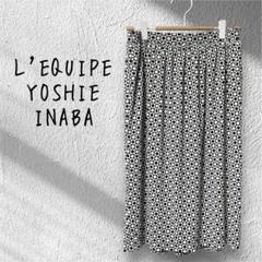 L'EQUIPE YOSHIE INABA レキップヨシエイナバ　総柄　スカート