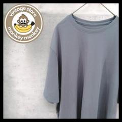 mz6121 オーバーサイズ　クルーネックTシャツ　カットソー　無地　グレー