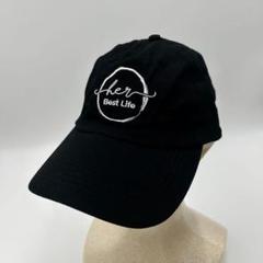 【her best life】企業キャップ　ロゴ刺繍　帽子　カジュアル　スポーツ