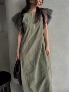 【美品】willfully オケージョンドレス　Free/TAN WILLFULLY｜ウィルフリーのワンピース/ドレス通販 - ZOZOTOWN