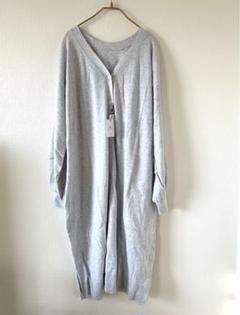 レジューヴ 【新品】Rejoove パンチング リブニット セーター 裾ボタン 長袖 綿×アクリル 9号 M グレー×グリーン グレー レディース 女性 新品】Rejoove レジューヴ 9号 M レディース 女性 パンチング