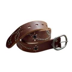 used studs design real leather belt - メルカリ