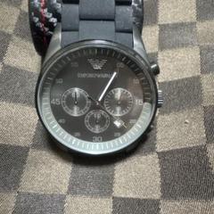週末値下‼️電池交換済　EMPORIO ARMANI クロノグラフ腕時計