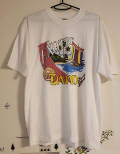 EXOTIC Davao 半袖　南国Tシャツヨット ヴィンテージ　カラフルビーチ
