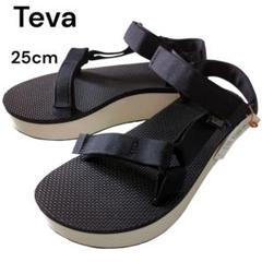 試し履きのみ☆ Teva テバ　スポーツサンダル 25cm ブラック　厚底