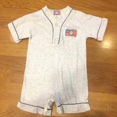 Danny first 半袖ロンパース 杢グレー　美品　80相当